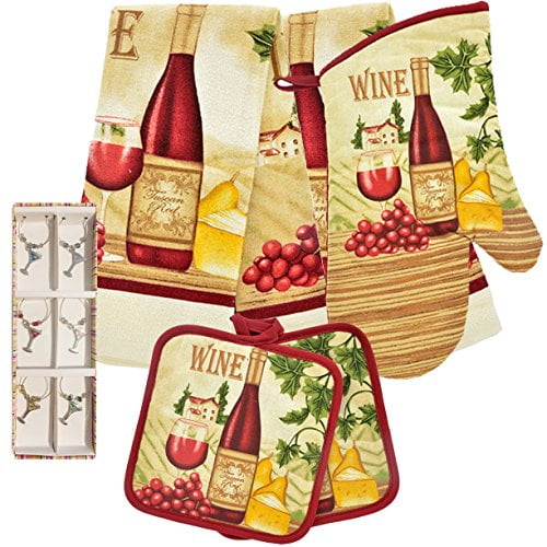Greenbrier Red Check Kitchen Linen Set of 5 pieces Includes Potholders Oven Mitt Dish Towels Greenbrier Red Check Kitchen Linen Set of 5 pieces Includes Potholders Oven Mitt Dish Towels
